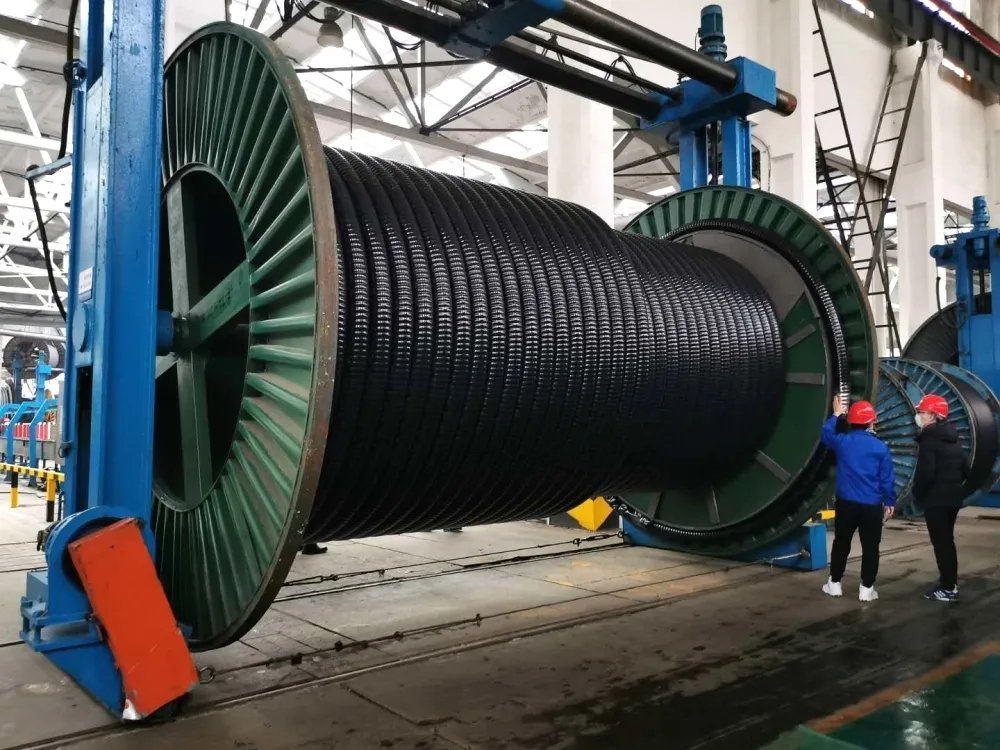 Hanhe_Cable's tweet image. QINGDAO HANHE CABLE successfully completed 500kV XLPE  cable factory test for Dunhua hydropower power plant  and 1546 meters per drum.
#Hanhe_Cable #ehvcable