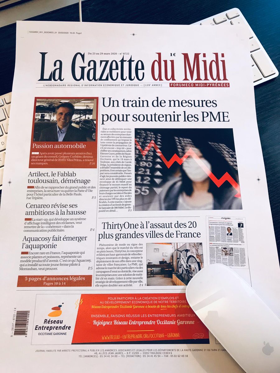 [MESSAGE] Nous sommes heureux de vous annoncer📣La <a href="/GazetteduMidi/">La Gazette du Midi</a> sort lundi #télétravail #RESTEZCHEZVOUS #PrenezSoinDeVous💻L'équipe de La <a href="/GazetteduMidi/">La Gazette du Midi</a> vous remercie🙏🏻pour votre soutien&amp;fidélité #entreprises #autoentrepreneurs #PME #Independants #lecteurs #clients #partenaires