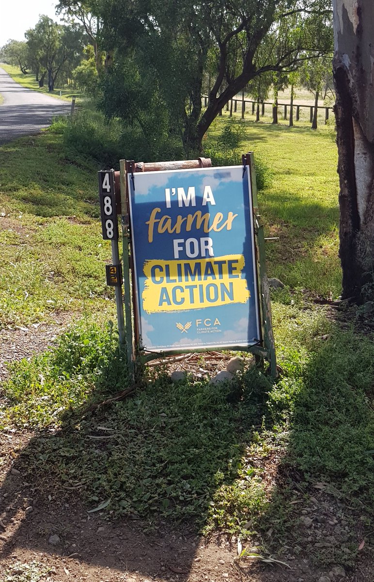 Tarted up the letterbox with the sign that arrived yesterday. Thanks @farmingforever #farmersforclimateaction