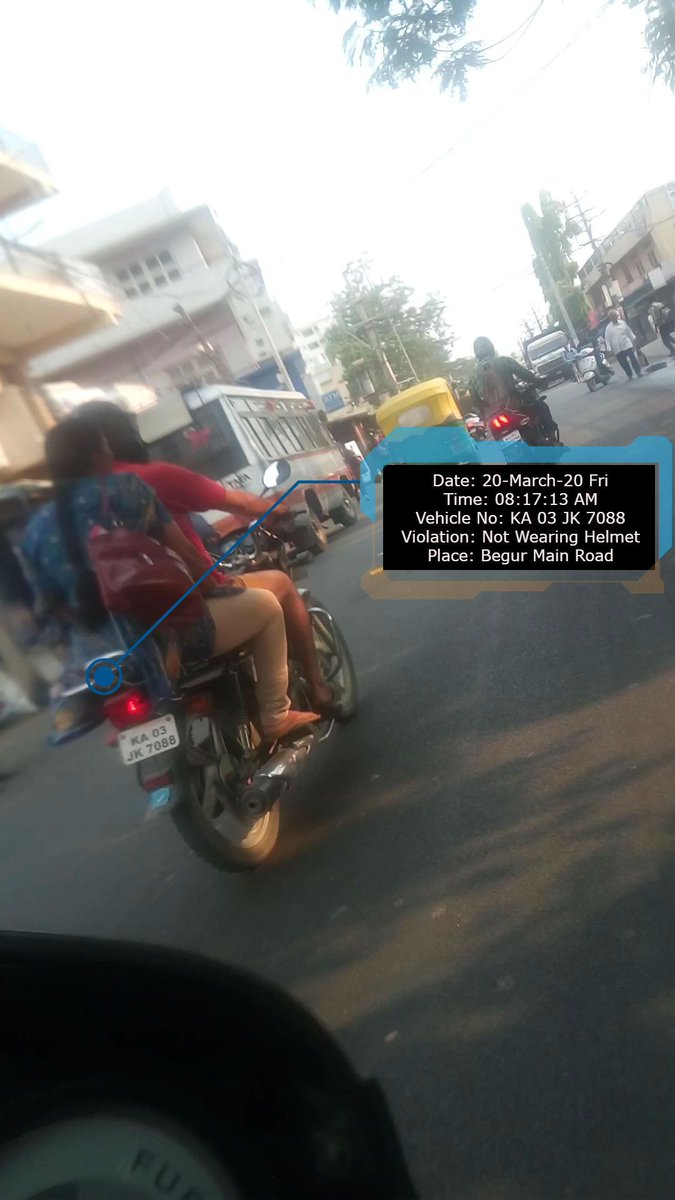 RoadSenseAI's tweet photo. #AutoBot #AI #Follow_Traffic_Rules #BangaloreCityTraffic #RidingWithoutHelmet #RoadSafety #Section194D #RoadSense @blrcitytraffic @btppubliceye #WearHelmet #RideSafely
For More Information 
https://t.co/ujrsIqs6Ht https://t.co/WUue25tQzt