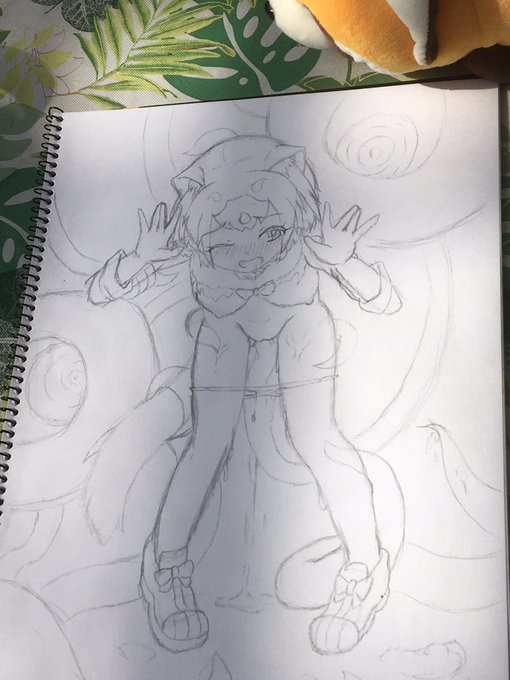 Jetさんに会ったので触手エッパンちゃんの生原画見せてもらったレッッッ😇😇😇 