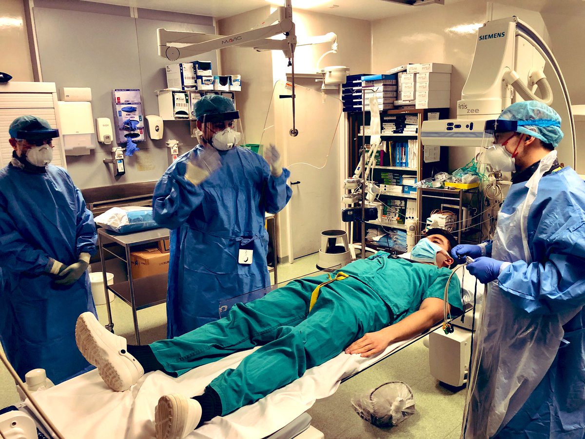 Simulations key to getting it right first time when it counts. Learning from other centres. Share experience. Keep practicing. Keep getting better. Keep our teams safe. We can do this. <a href="/RoyalFreeHAC/">Royal Free Heart Attack Centre</a> <a href="/BCIS_uk/">BCIS</a> #CoronaCrisis #Covid_19 #Resus