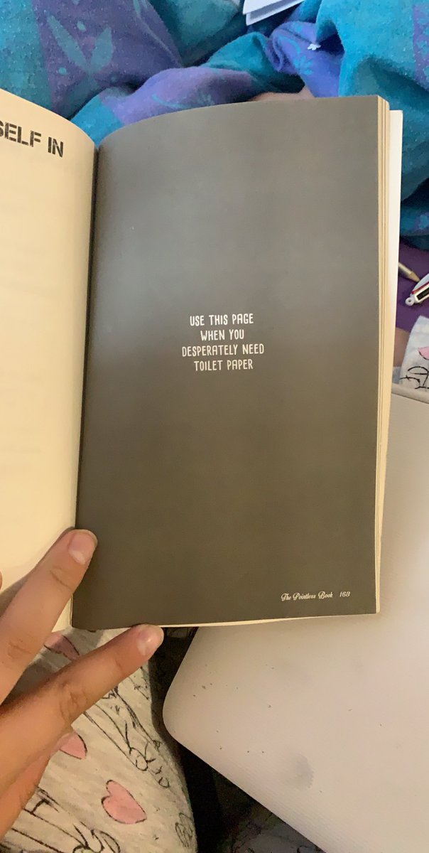 bIoomeasy's tweet photo. just rediscovered my #thepointlessbook from down the side of my cupboard and decided to fill it out. this page seemed appropriate right now @AlfieDeyes https://t.co/G4ooglXqPI