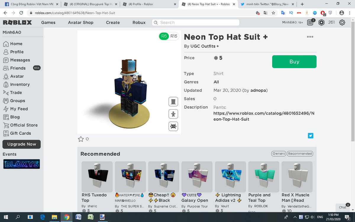 Video Creator Top Hat Roblox