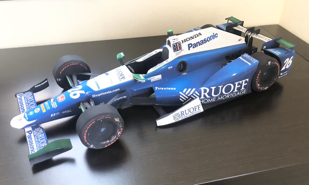 とりあえず完成… DALLARA DW12 HONDA #26 2017 インディ500 佐藤琢磨