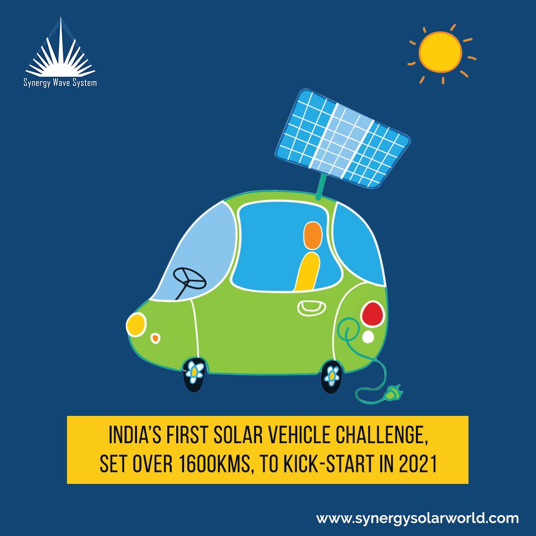 synergywavesys1's tweet photo. The first-of-its-kind rally of electric solar vehicles from Delhi to Pune is being organized!
https://t.co/3mYfbJe4fW
#solarrace #solarcar #delhi #synergywavesystem #pune #ElectricVehicles #ElectricSolarVehicleChampionship #ESVC #ESCV2020
Source- https://t.co/4eXtzbPTff https://t.co/8RzbII7vhS