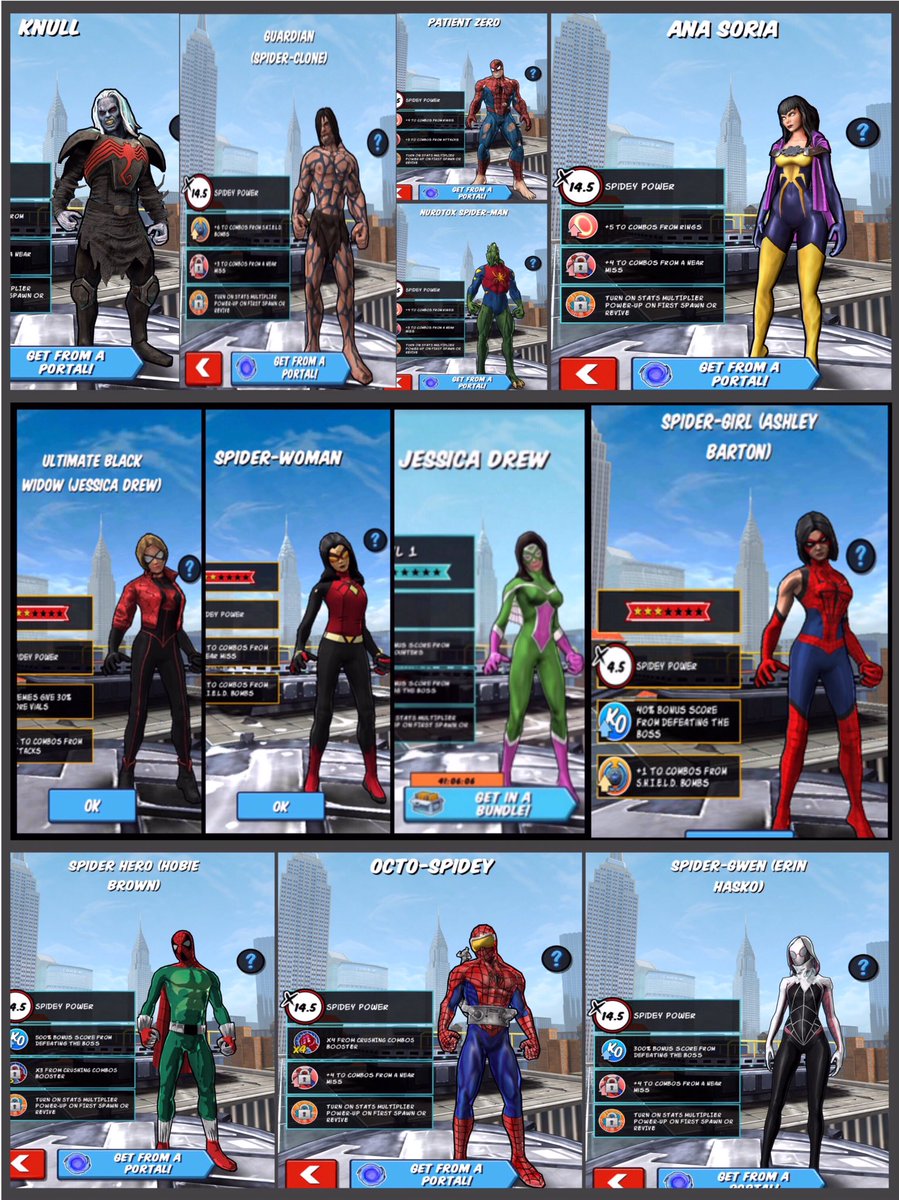 spider man unlimited suits