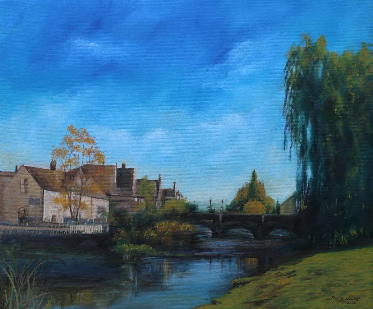 Finished this one, Stamford Meadow, #oils on #canvas. I have to admit that #Constable is to blame for my love of painting landscapes. When I first started painting I used to look at his work and think, how the hell did he do that. #Stamford