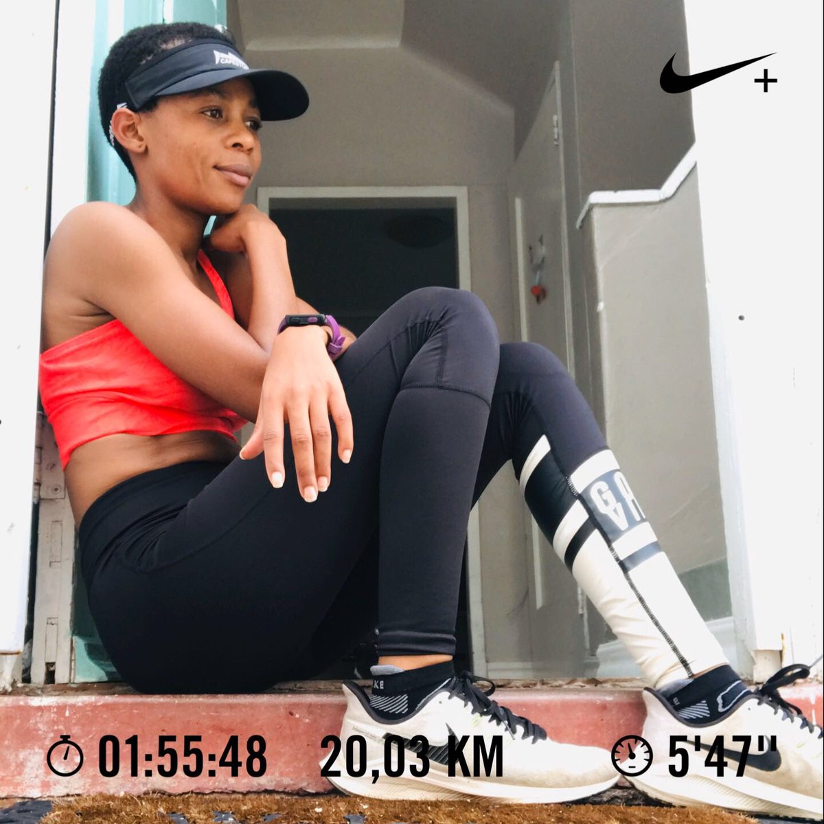 puksie1's tweet photo. Trying to maintain the pace. Solo Saturday long run, social-distancing. #Covid19InSA #WeKeepRunning https://t.co/KVVm04TYnM
