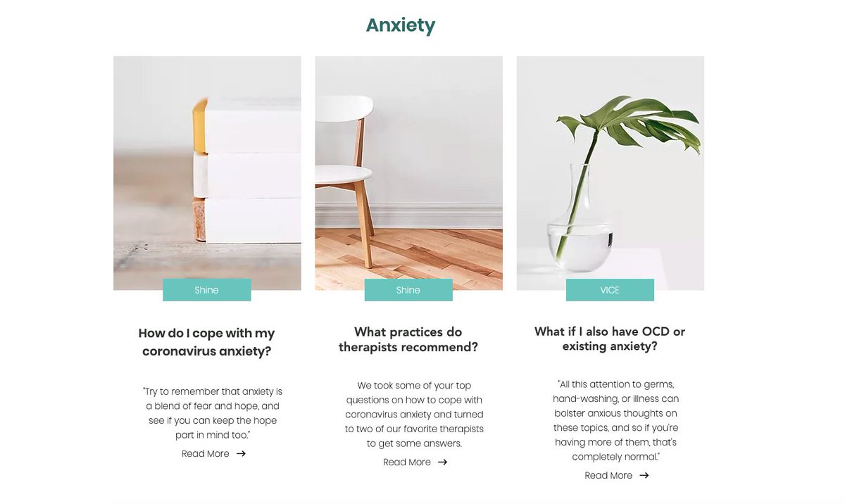 Check out this wonderful website with curated content on mental health including anxiety, isolation, financial fears and xenophobia -  https://www.virusanxiety.com/take-care 