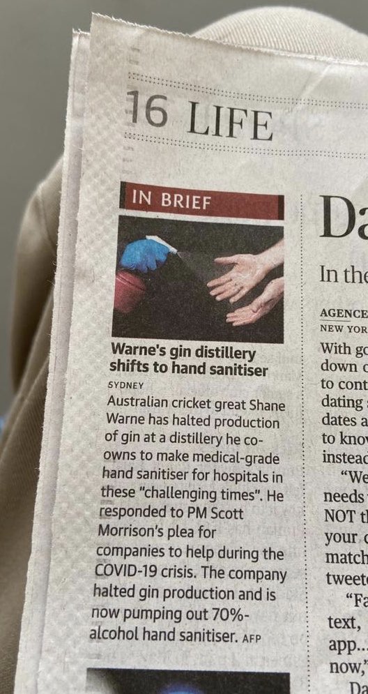 Trust the world’s greatest spinner to turn it around so quick!  Well done Shane Warne! 👏👏👏#CoronovirusPandemic #COVID19
