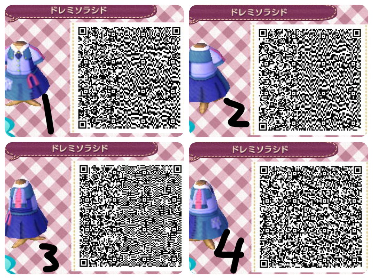 とび森 Qr コード おしゃれな服