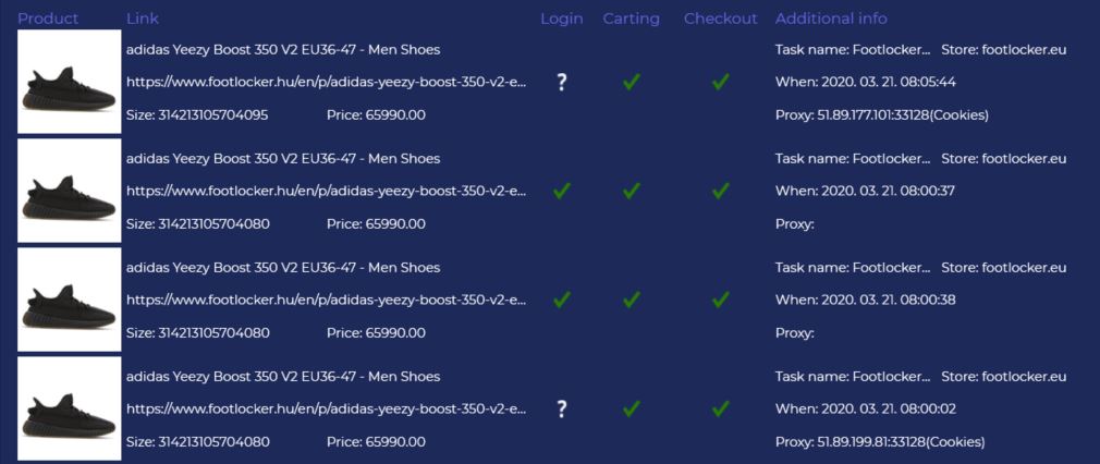 A good morning to cooking bricks. Bot: @EveAIO Proxies: @CookieProxies Cook group: @CLC_HU