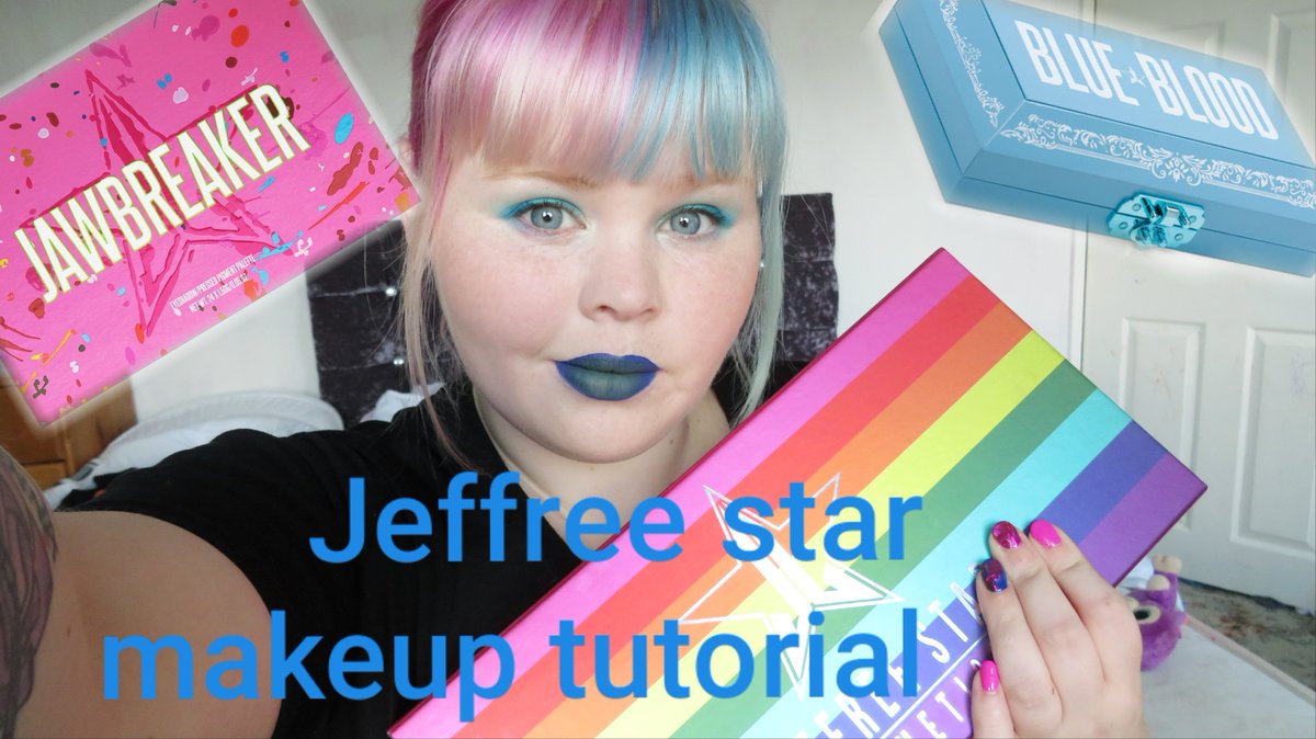 rainunicorndust's tweet image. New video just uploaded go check it out ! 💙 
@JeffreeStar 
#fasttutorial #makeup #jeffreestar #jawbreaker #minibundle #blueblood 
youtube.com/channel/UCDGFN…