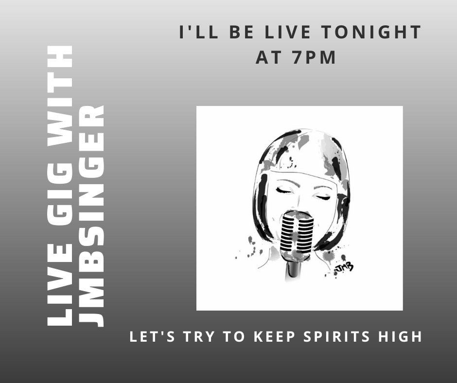 JMBsinger's tweet photo. I'm going live on my Fb tonight please do join me. We can all find a way to spead a bit of joy and this is my way.... i hope it will help 🎶
https://t.co/31a0ZuPmvq
Link to my page 👆
#livemusic #COVID19 #Isolation #CoronaCrisis #spreadpositivity #spreadthelove https://t.co/Xudimg8TrQ