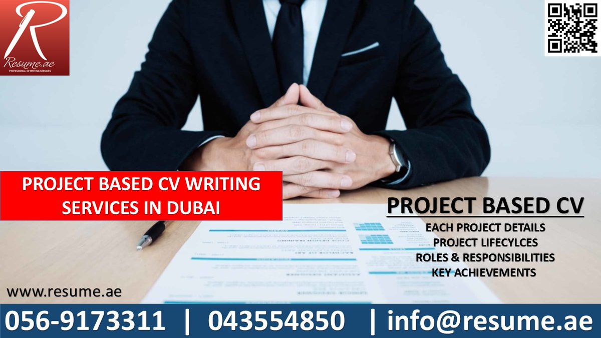resumeae's tweet image. Project-Based CV Writing Services in Dubai | 043554850
resume.ae 
Prove your track record through your professional CV.
#cvdevelopment #resumedevelopment #professionalcvwriting #cvcreation #cvmaking #projectbasedcv #projectmanagercvwriting #customercarecv #salescv