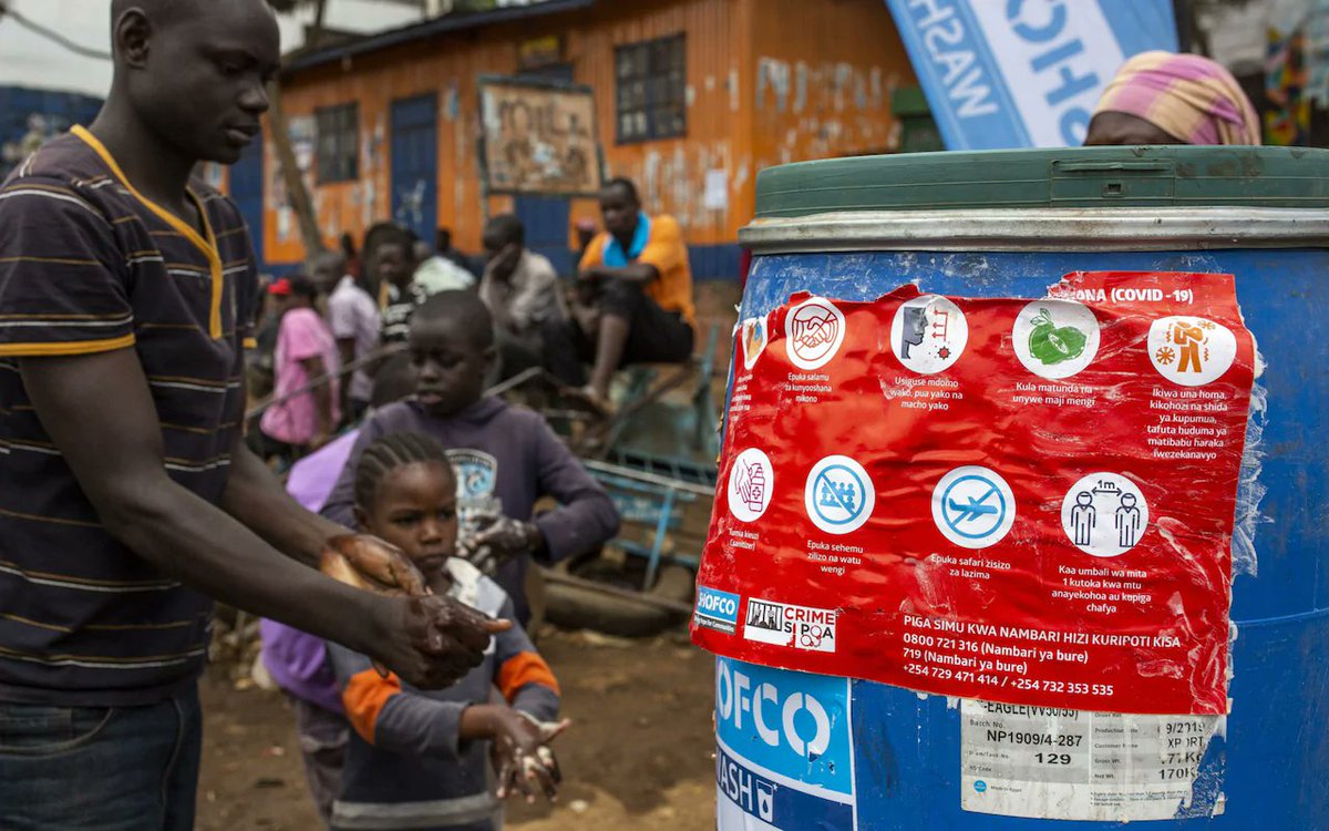 Stuart_Orr's tweet photo. Few commodities symbolise the divide between rich and poor in urban Africa more than water. The daily dilemma Africa's citizens face as they try to stay safe during the coronavirus outbreak https://t.co/hBl8IZQXY8 https://t.co/aCR7CUqoYK