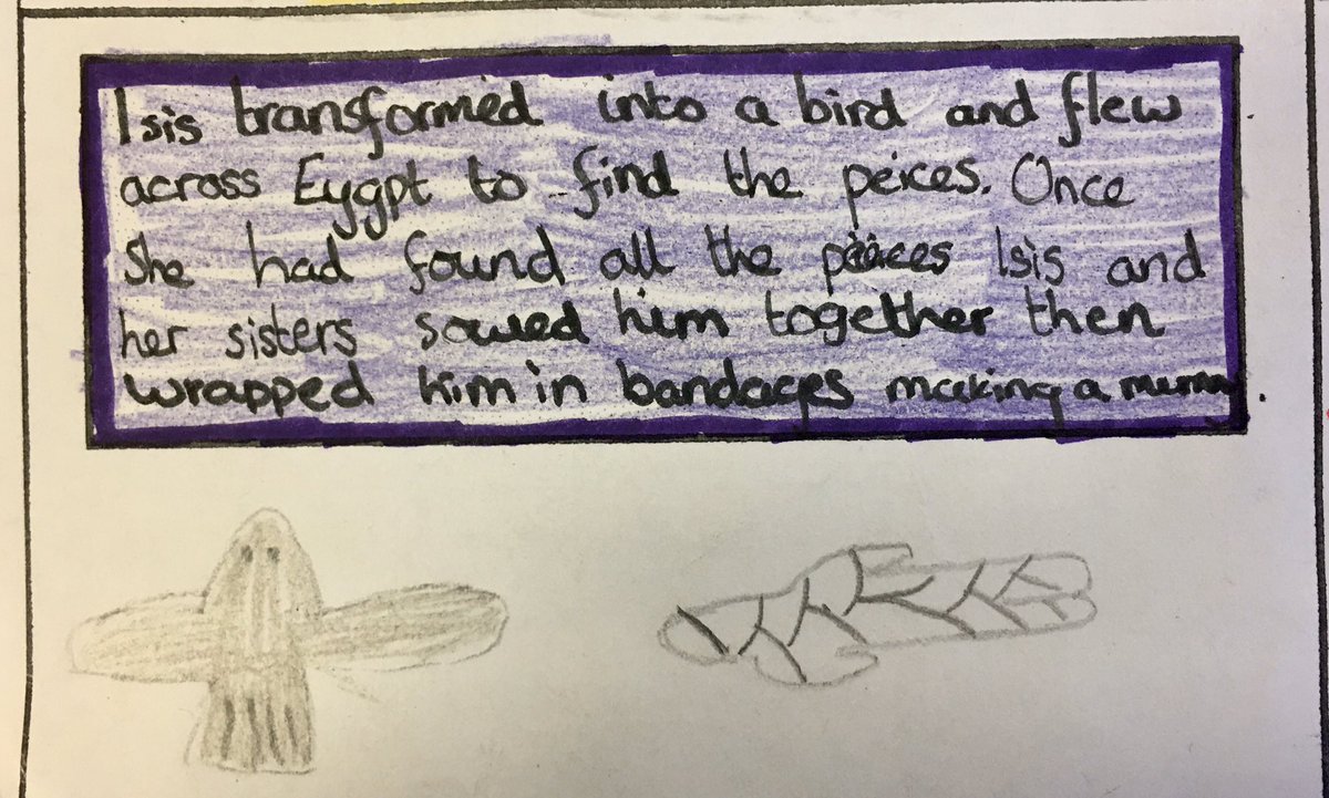hackforthschool's tweet image. Exploring Egyptian myths @DekkoComics @jdurran @SwaleAlliance @BWEnglishHub Thanks to our @YorkStJohn KS2 student for this @HilsRobinson @Martin_Impey #mixedageteaching