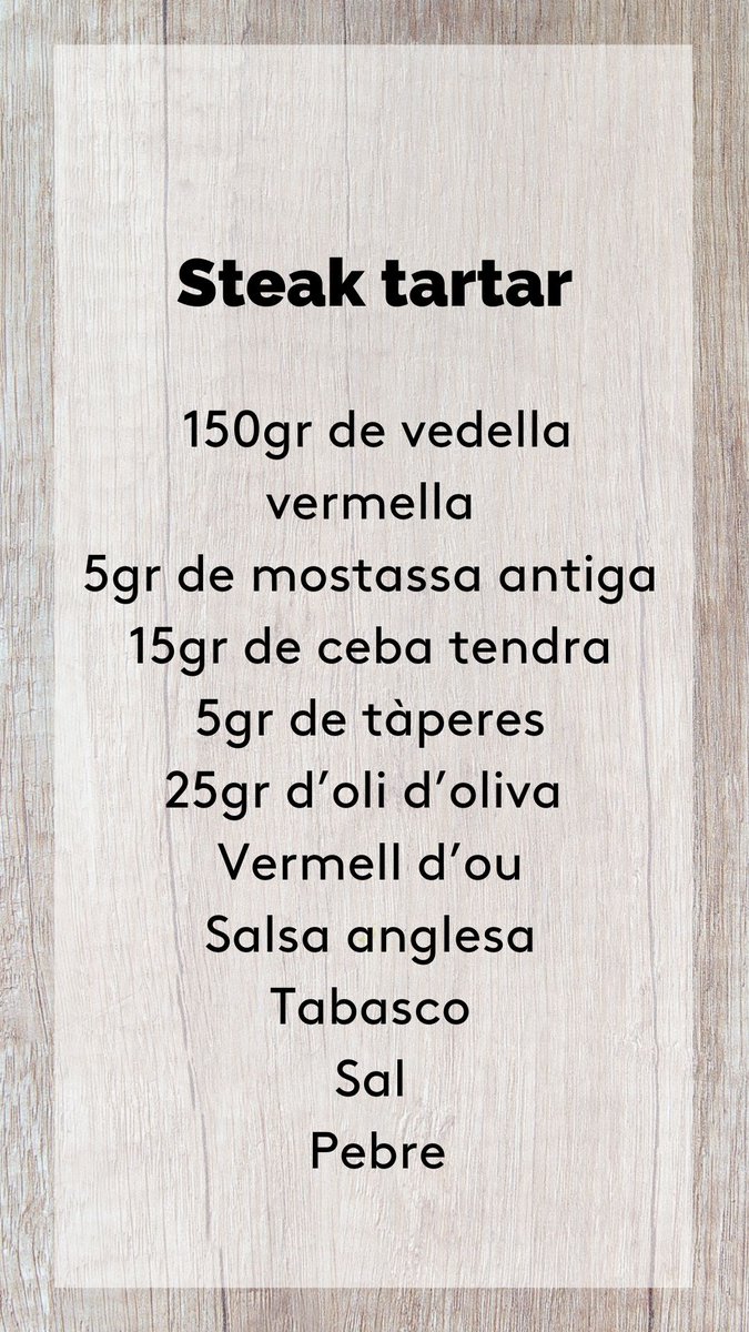 Hoy es el turno de <a href="/joan_canals/">Joan Canals Soldado</a> que preparará en #mequedococinando #enunvaso un cóctel y un steak tártaro. Aquí os dejamos la lista de ingredientes y el enlace a su perfil de Instagram. ¡Nos vemos las 12:00! instagram.com/joancanalsbart… Y por la tarde, <a href="/matiriarte/">Matias Iriarte</a>!