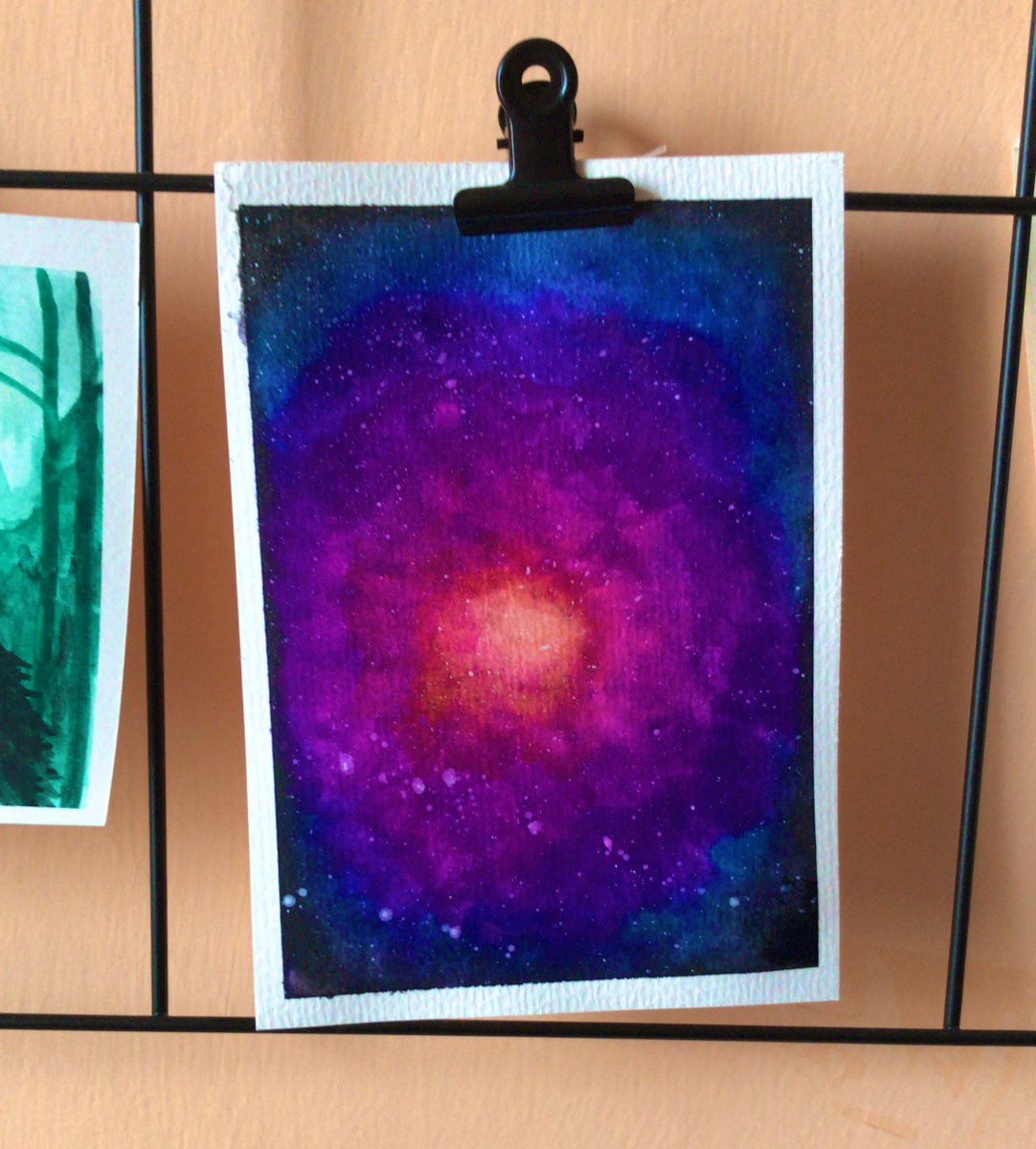giulia_anny_'s tweet photo. Sviluppare nuovi hobby in quarantena. Livello: #Galaxy

#StayAtHome 
#iostoacasa
#watercolorpainting
#watercolors https://t.co/pUwbnmVg5W