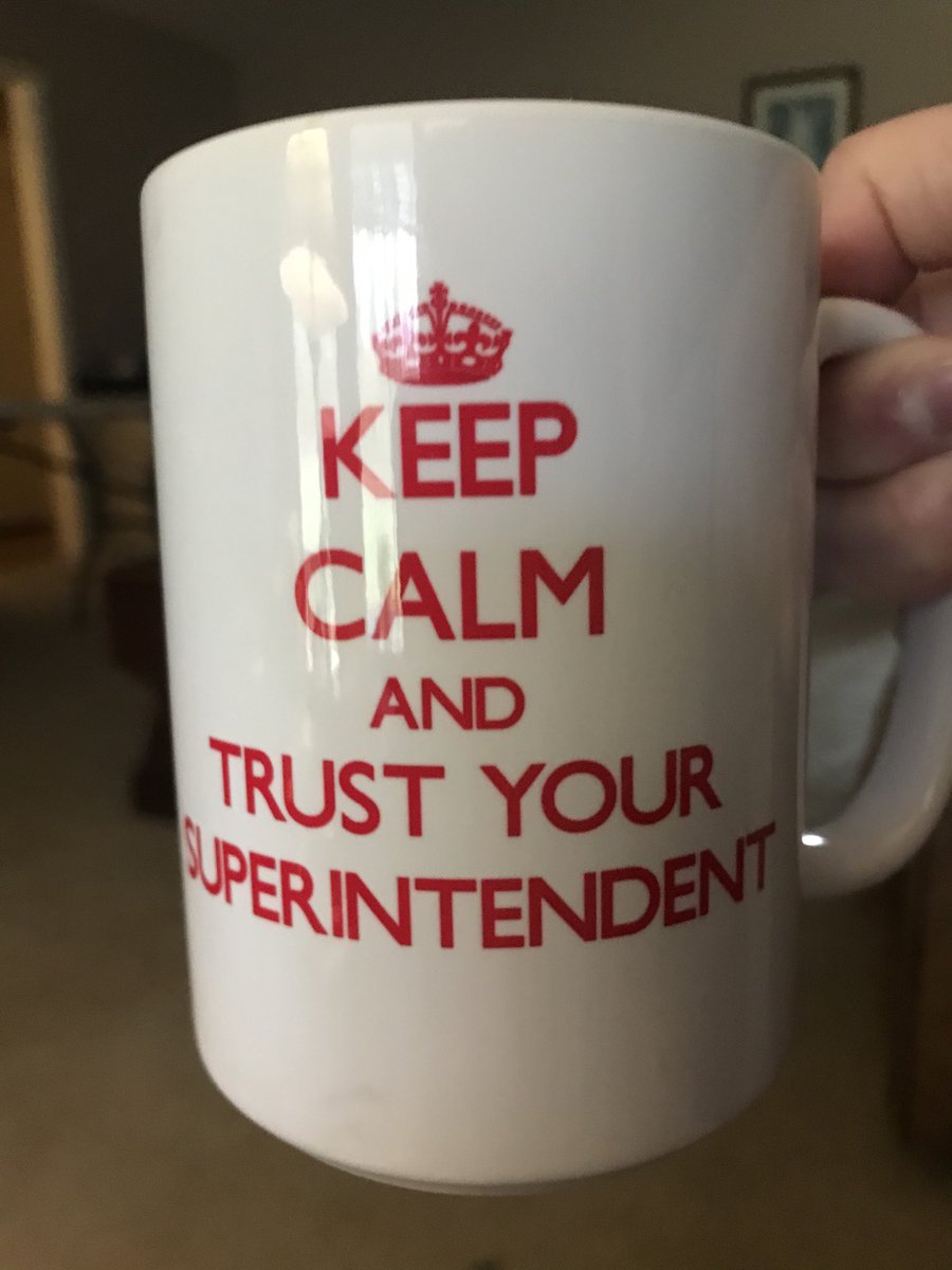 I reached for a coffee cup this morning &amp; here you have it. My oldest son gave me this. The message is to encourage my fellow Sups as we shepherd our flocks. May we all put people first, stay positive, encourage one another, and lead well. ⁦<a href="/tosstn1975/">TOSS</a>⁩ ⁦⁦<a href="/AASAHQ/">AASA</a>⁩