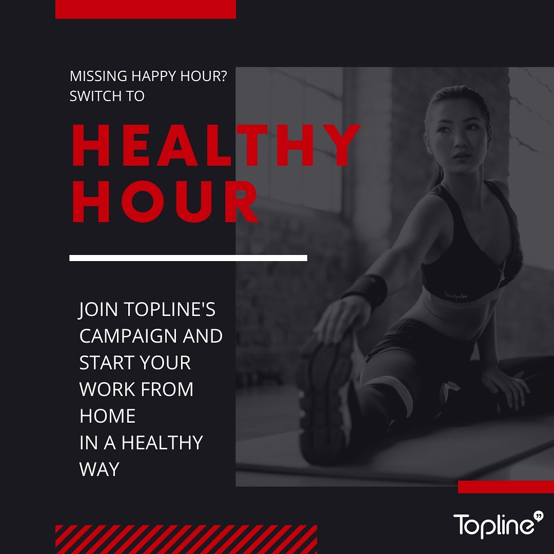 IndiaTopline's tweet photo. Work from Home?
Topline brings the #HealthyHour.
Take out one hour and challenge yourself and others with exercises and nutritions.
Glowing faces when we meet next?
#healthylifestyle #fitnessmotivation #toplineindia #marketing #marketingideas #branding #brandcommunication https://t.co/lJkgrfZl7C