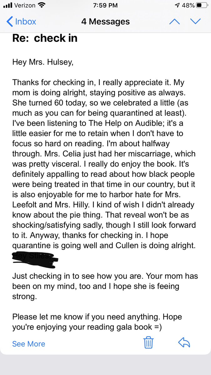 The best email. We all hate Miss Hilly