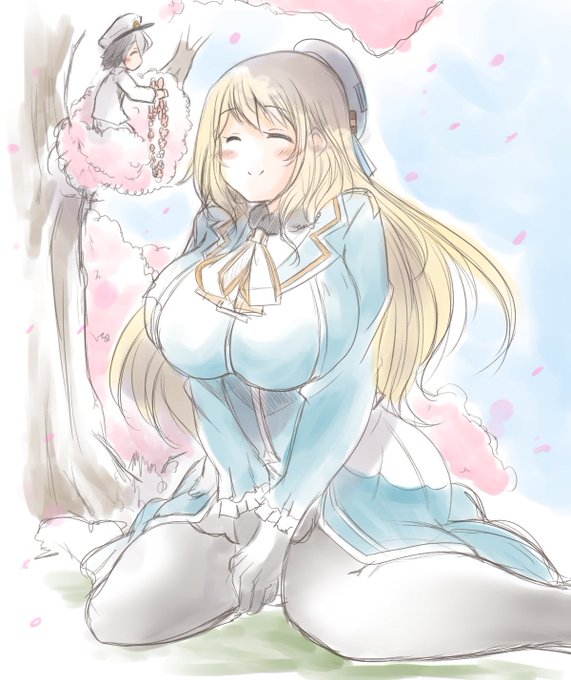 巨大愛宕さんお絵かき〜。
こういう絵もたまにはいいかな? 