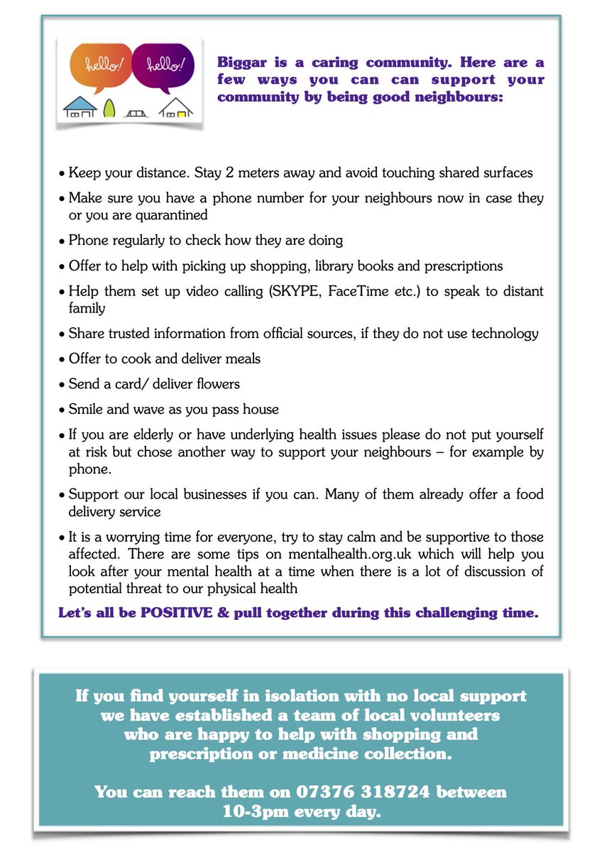 womankindcl's tweet photo. Local friends please share this and get the word out. If you are over 70 or otherwise vulnerable there is help available for groceries deliveries and prescription collections.
Call 07376 318724 and let Coronavirus Community Action Group do it for you. Please RT https://t.co/ObIdvQzfsQ