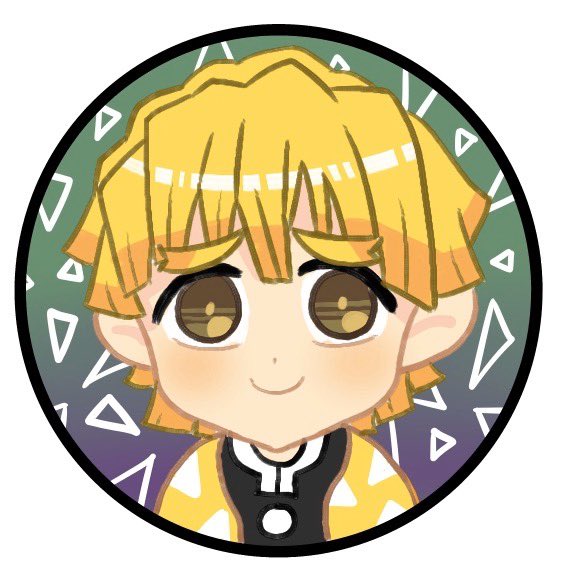 久本さんがTwitterに投稿した我妻善逸(鬼滅の刃)のイラスト。