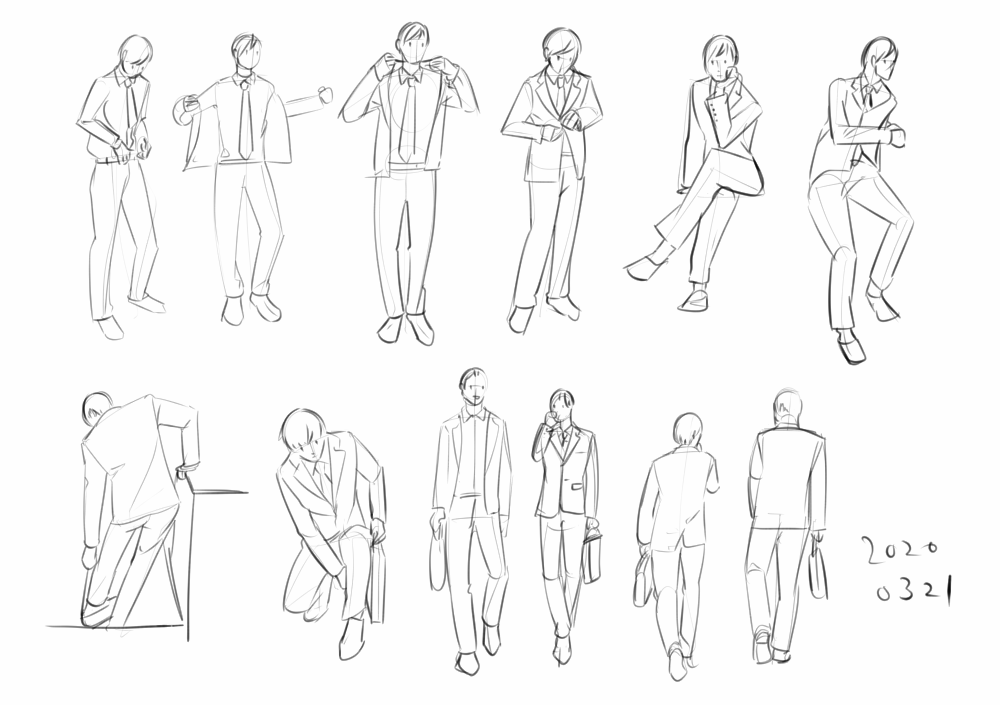 かぎり ポーズ集 2分ドローイングと二次元デッサン 背景付きポーズの方で2分ドローイング やってたらもうすぐ終わりそうなので シンプルポーズの方は二次元デッサンしてみようかと