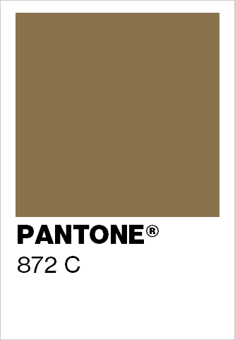 Colour Code 8702 Pantone 872 Metallic Gold Color