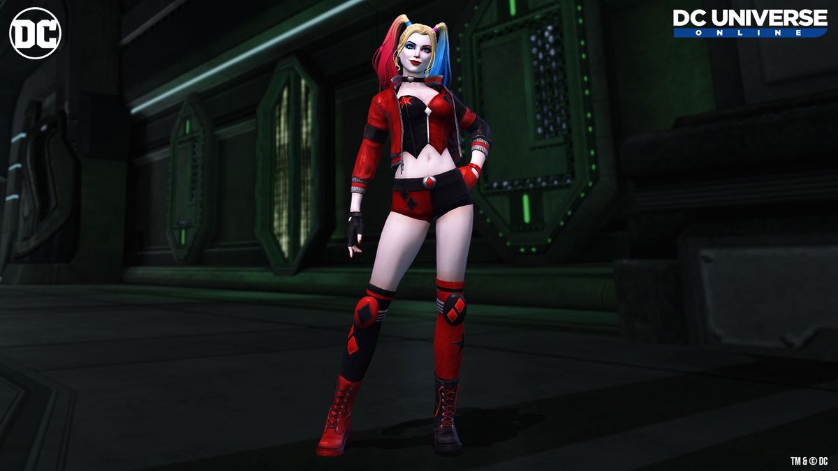 DCUO's tweet photo. Harley Quinn does things her way, now. New outfit to prove it. #BirdsOfPrey #Episode37 #DCUO https://t.co/gJmPIwvmSM