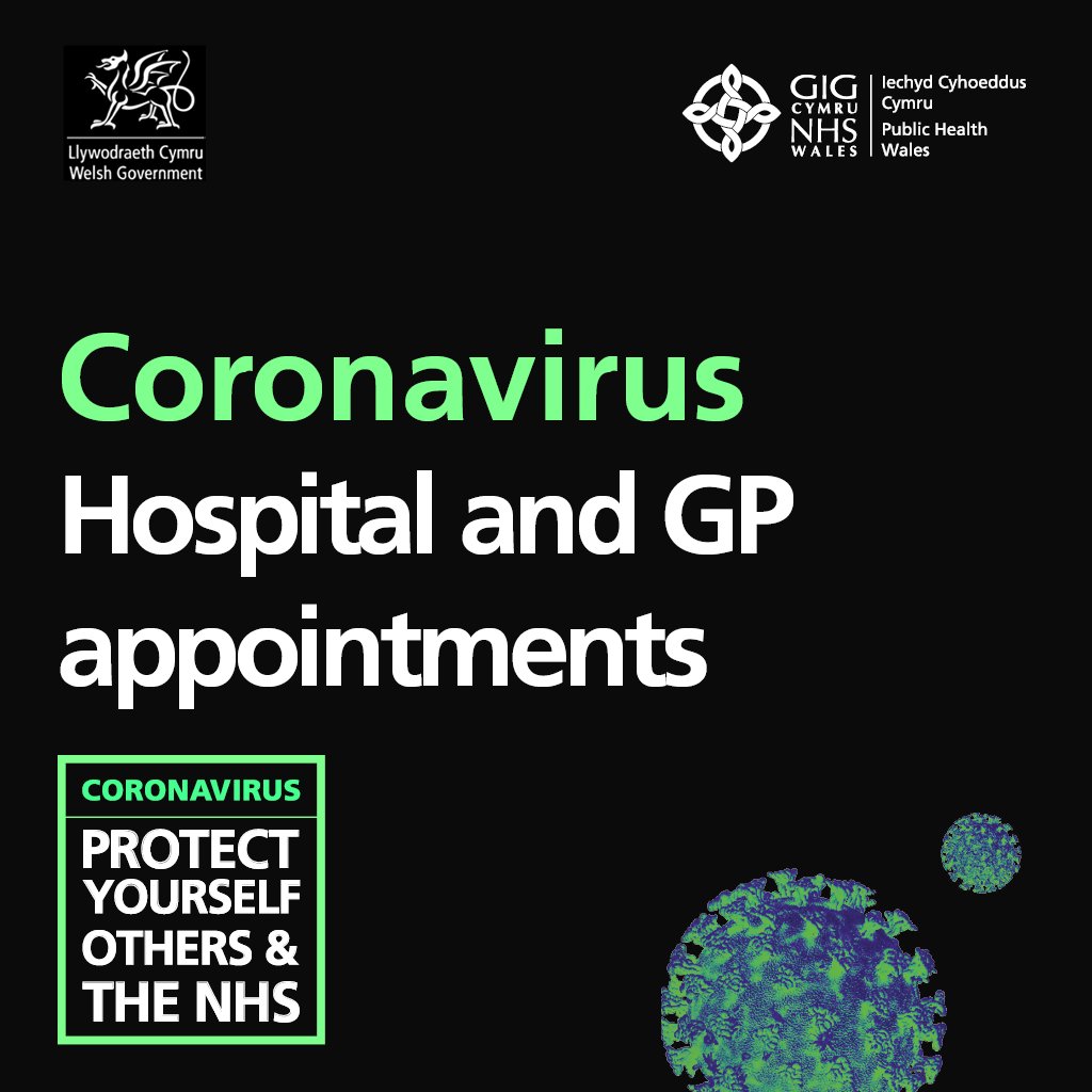PublicHealthW's tweet photo. If you have a scheduled hospital or other medical appointment during this period, talk to your GP or clinician to ensure you continue to receive the care you need https://t.co/ekVuYFNRDo https://t.co/2bEbOmCAuw