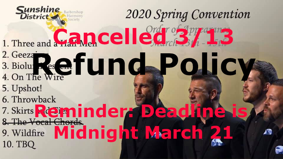 sunshinedist's tweet photo. Reminder about SUNSHINE DISTRICT SPRING CONVENTION REFUNDS! https://t.co/krLyVbdjDc https://t.co/vRebdgChWj