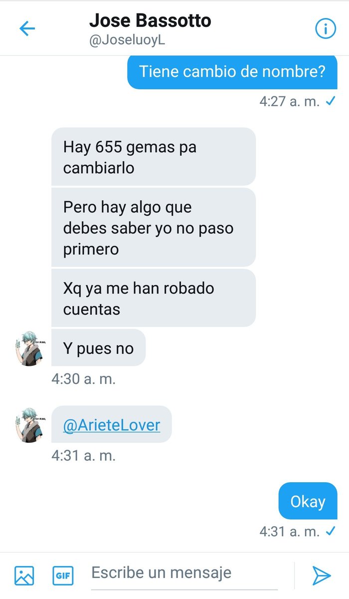 HorusGraphics's tweet photo. Reporten a esta rata pls, primero ensucia mi tweet comentando que soy estafador, y luego le trata de "vender" la cuenta a @ArieteLover, ojo con estas ratas.

Rt se agradece https://t.co/kxs3OMvEHz