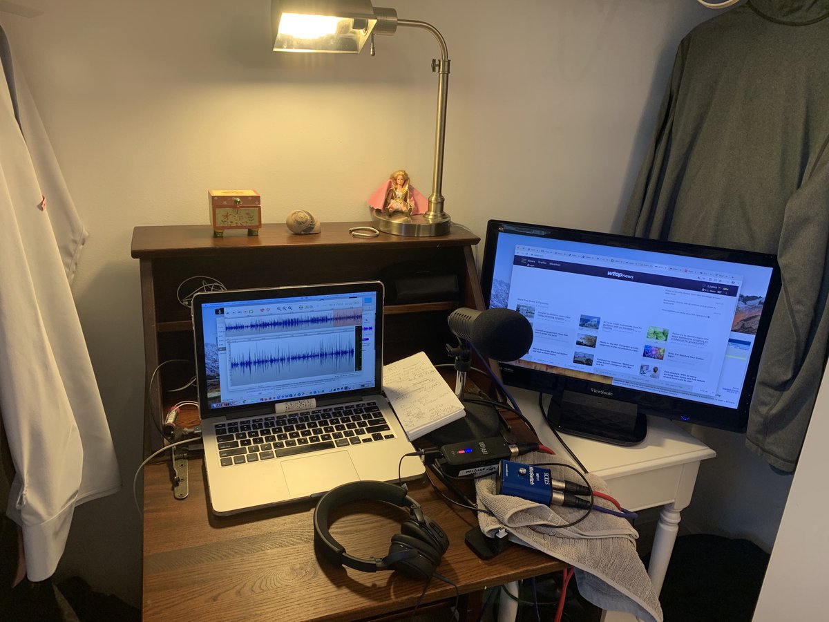 Well this is a first I am anchoring newscasts from my closet...with good luck charms on the desk. The Shera doll was given to me by ⁦<a href="/JeanneCCurtis/">Jeanne C. Curtis</a>⁩ when I was maybe 5. The box was given to me by the DJ I worked with at my first station ⁦<a href="/mvyradio/">mvyradio</a>⁩.