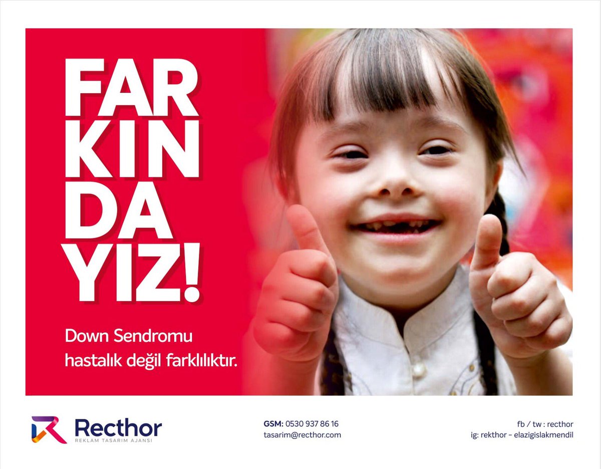farkına var! #DownSendromu hastalık değil farklılıktır.