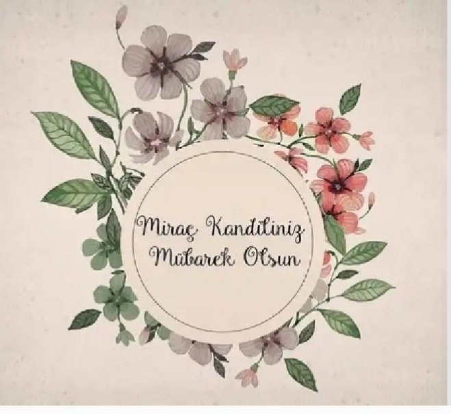 Miraç kandilimiz mübarek olsun.