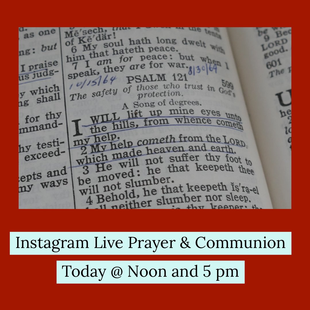 StuartChimes's tweet image. Hey folks, Make sure you check out Pastor Dale O'Shields 
today for Live Prayer and Communion. 12:00 Noon and 5:00PM on Instagram.