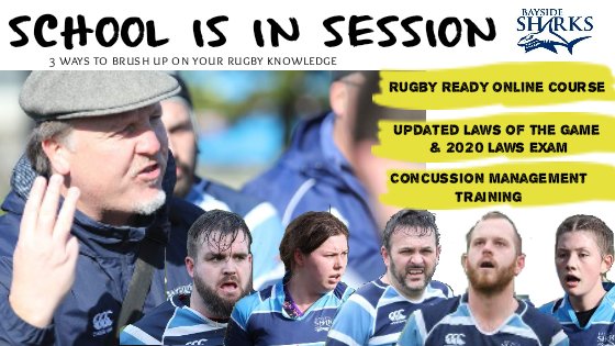 SATURDAY IS A RUGBY DAY
Get rugby smart before we are back in action!

Rugby Ready online course rugbyready.worldrugby.org

Updated Laws of the Game and 2020 Laws Exam laws.worldrugby.org/?language=EN

Concussion management training playerwelfare.worldrugby.org/?documentid=mo…
#rugby #smartiepants #concussion