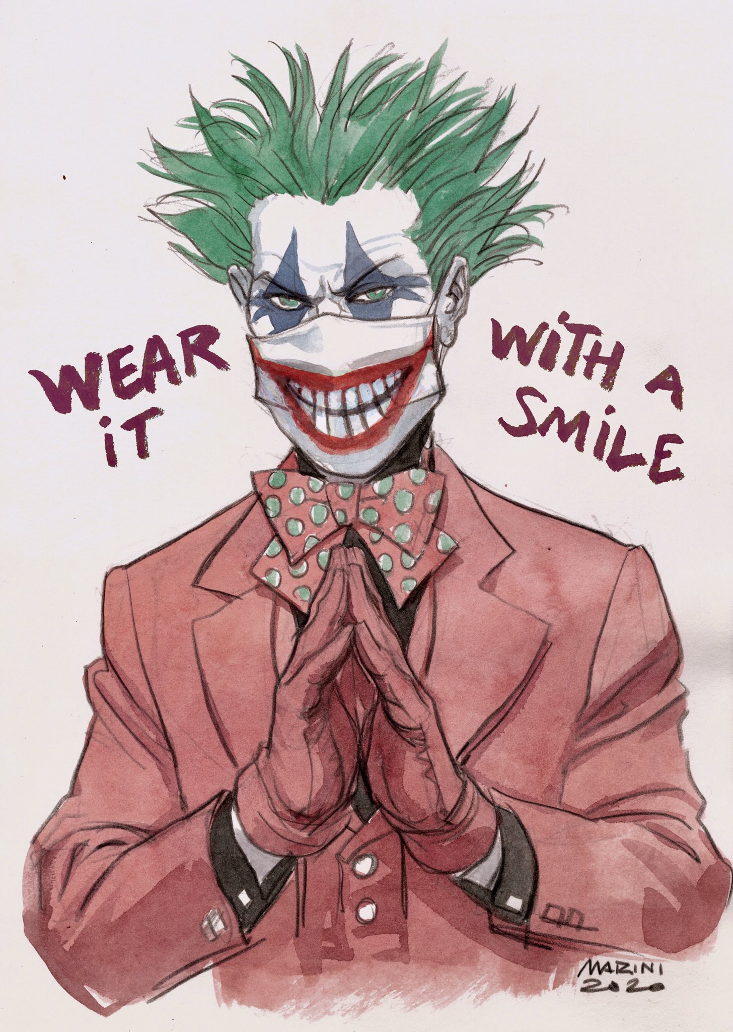 Smiling in Pain – The Joker – bull500