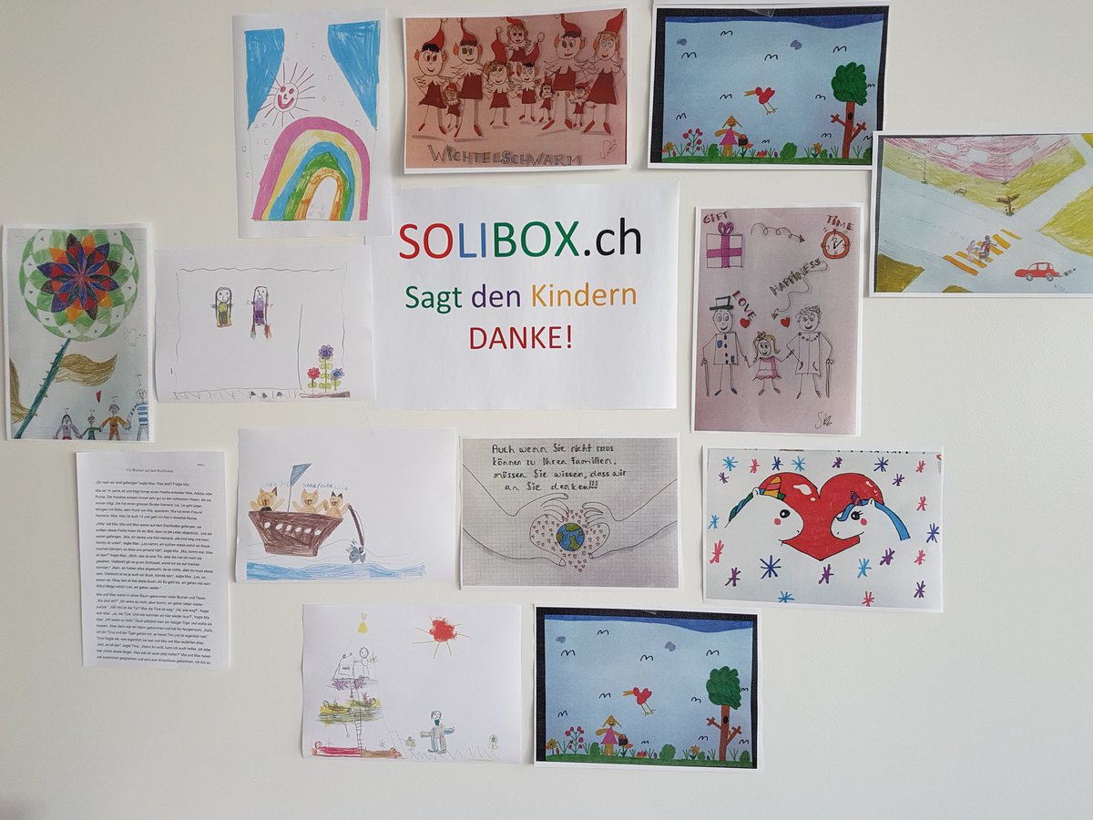 50plusMagazin's tweet photo. Vielen Dank allen Kindern, die uns ihre Zeichnungen und Geschickten senden. Die nächsten Boxen für die Altersheime sind bereit für den Versand. https://t.co/C6gYkqluLu https://t.co/1OPnpI83BJ
