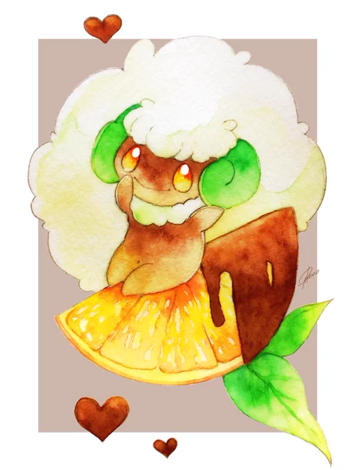 #ポケモン版深夜の真剣お絵描き60分一本勝負
オランジェット? 
