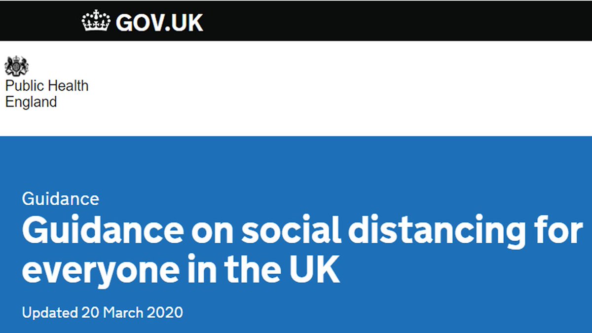 ⚠️ Everyone should be trying to follow Social distancing measures⚠️ 

THIS IS REALLY IMPORTANT >> bit.ly/3dcAH8G

Please significantly limit face-to-face interaction with friends &amp; family if possible - including congregating in large groups to avoid spreading the virus