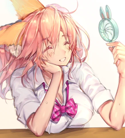 【Fate】JK玉藻ちゃん
今日は春の温かさを超えて暑かったです?
#玉藻の前 
#Fate 