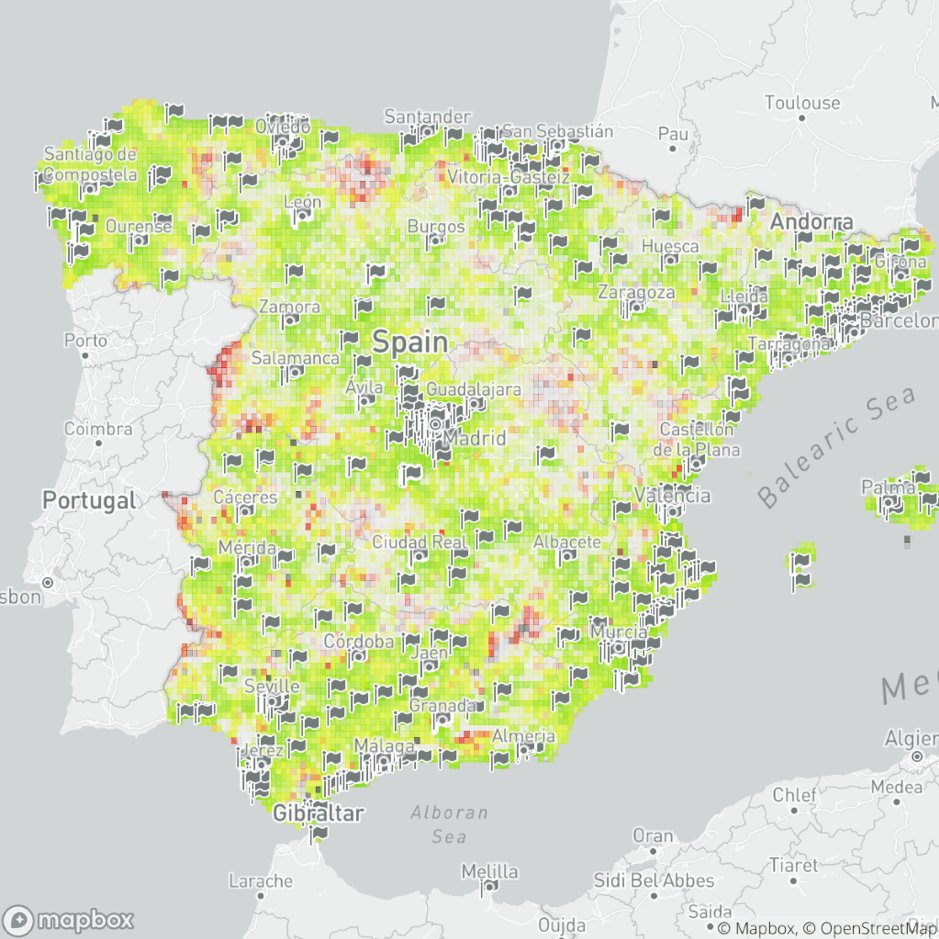 Mapbox's tweet photo. The @WorldBank is visualizing accessibility of medical facilities for #covid_19 testing, using population data from @Facebook and travel times from the Matrix API: https://t.co/2H3JbkWOQE https://t.co/5wCDH1VrNv