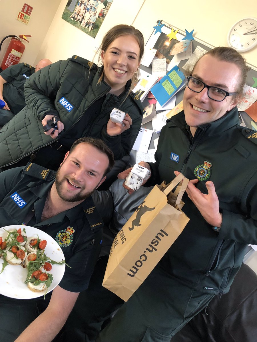 Massive Thanks to our dedicated smiling crews working hard this weekend 👏👏 Also, we have been overwhelmed by companies and the public sharing kind gifts to brighten our days. They mean so much 💚
<a href="/Gillette/">Gillette</a> <a href="/MilliesCookies/">Millie's Cookies</a> <a href="/LushLtd/">LUSH UK</a> <a href="/cineworld/">Cineworld</a> <a href="/SouthFarm1/">South Farm</a> #WeAreEEAST