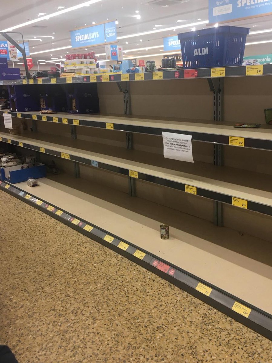 #COVID19 | Echoing the government's plea, if you are going shopping today we ask all shoppers to be considerate of others. 

Please shop responsibly and avoid stock piling - there is enough to go round. 

#Coronavirus #COVID19uk #Liverpool