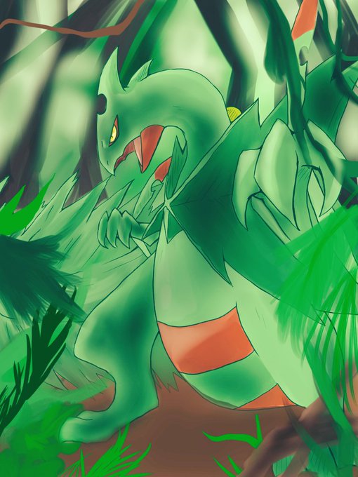 ジュカインのtwitterイラスト検索結果 古い順